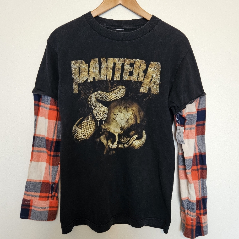 Urban Renewal Pantera Band Tee Flannel